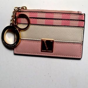 Victoria’s Secret card holder key chain.